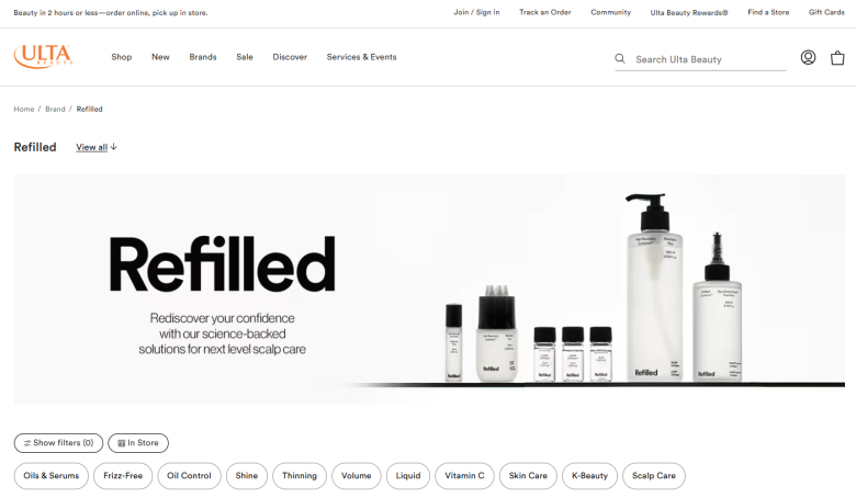 리필드, 美 얼타뷰티 입점 계기 글로벌 확장 본격화...유럽·인도 진출 추... - 뉴스 썸네일 이미지