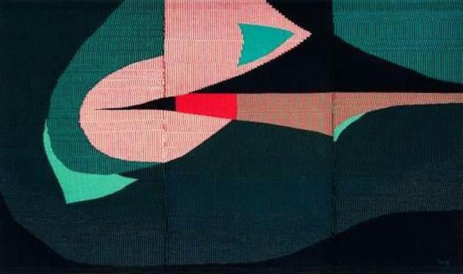 성옥희, '새의 터전', 타피스트리, 395x230cm