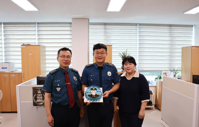 칠곡경찰서 ‘확신의 일잘러’ 캠페인 2분기 대상자인 이해진 경사