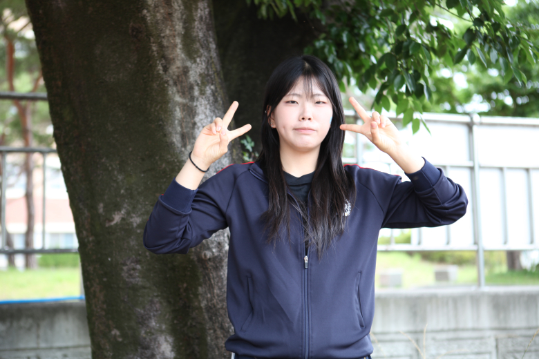 학생회장 김아현 양.