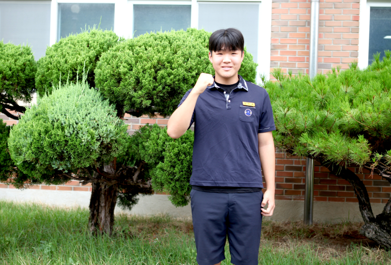 학생회장 장민호 군.