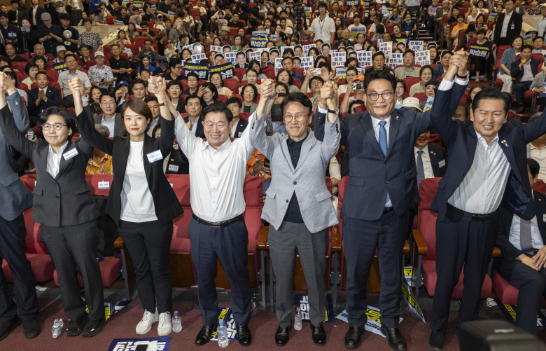 김민석·정청래·송영길·고민정·김보미, 민주당 당 대표 도전. 연합