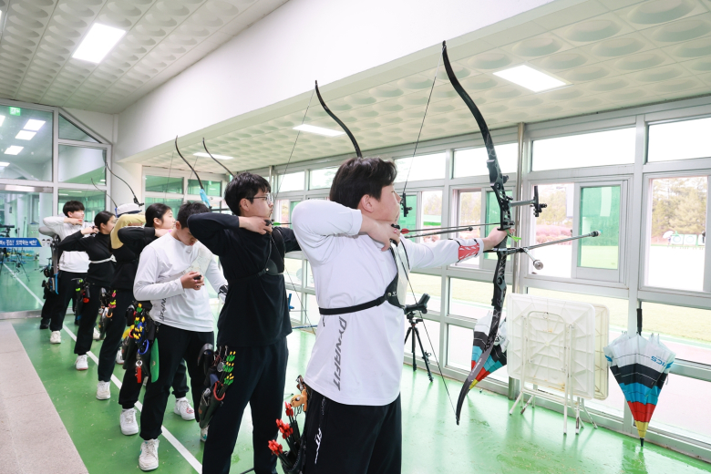 중고등학생 양궁전지훈련 사진 사진제공=예천군
