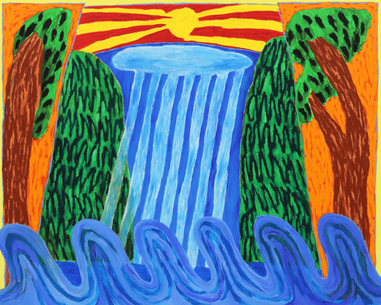 문규화, 날씨가 만든 무대, 2024, oil on canvas, 130.3x163cm